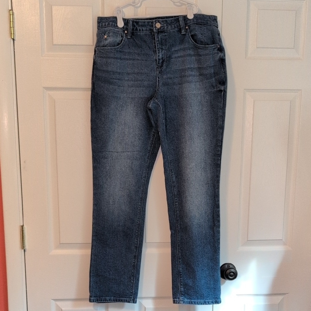 Laurie Felt Dark Blue Straight Leg Jeans